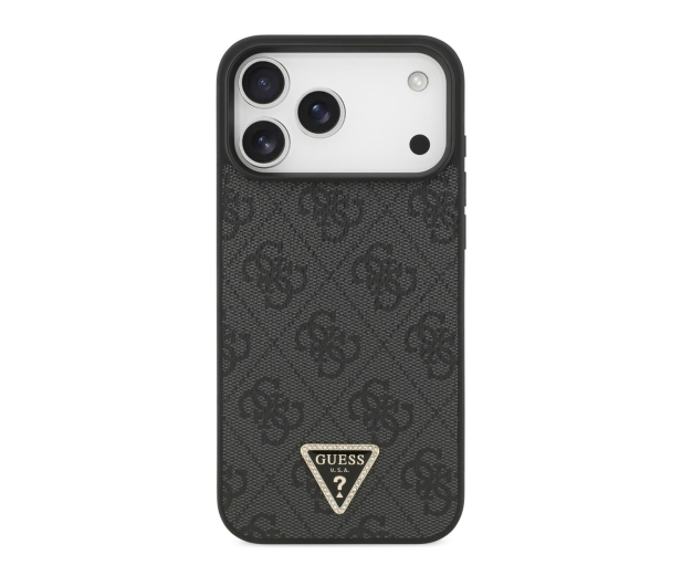 GUESS Leather 4G Triangle Strass MagSafe do iPhone 17 Pro Max - 1365562 - zdjęcie 2